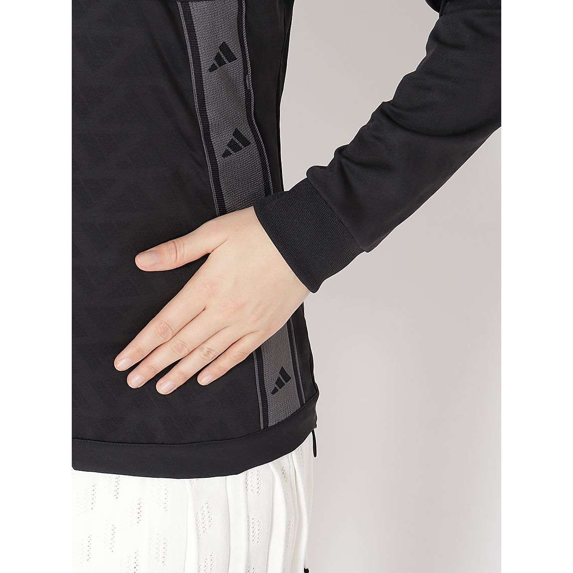 ファブリックミックスストレッチ フーディー