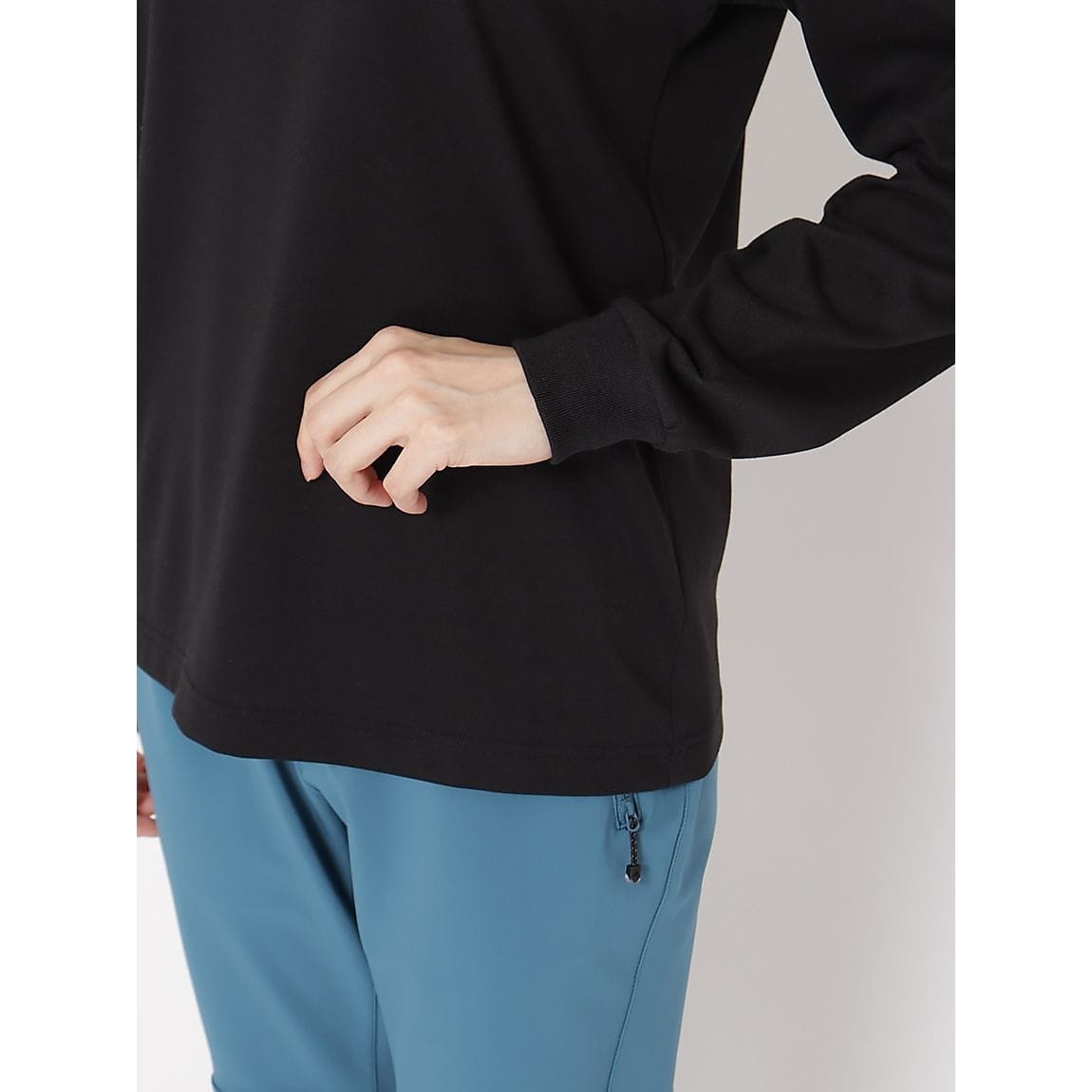 L/S Back Square Logo Tee (ロングスリーブバックスクエアロゴティー)
