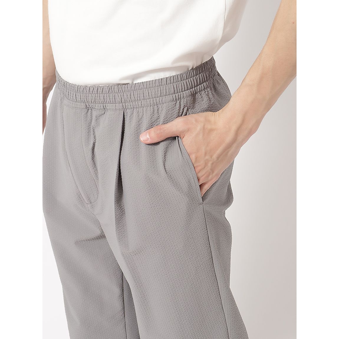 シアサッカー イージーパンツ MENS