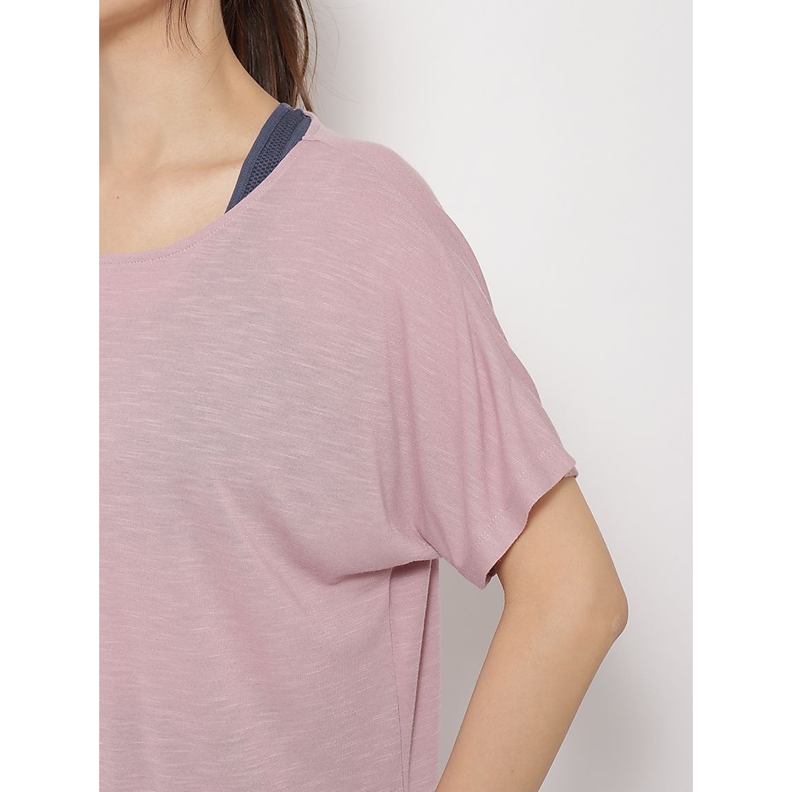 スラブ天竺 ドルマンチュニックTシャツLADIES