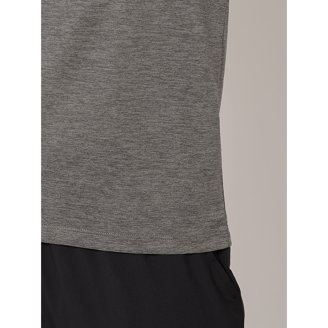 カチオン杢天竺 アシンメトリー半袖Tシャツ LADIES