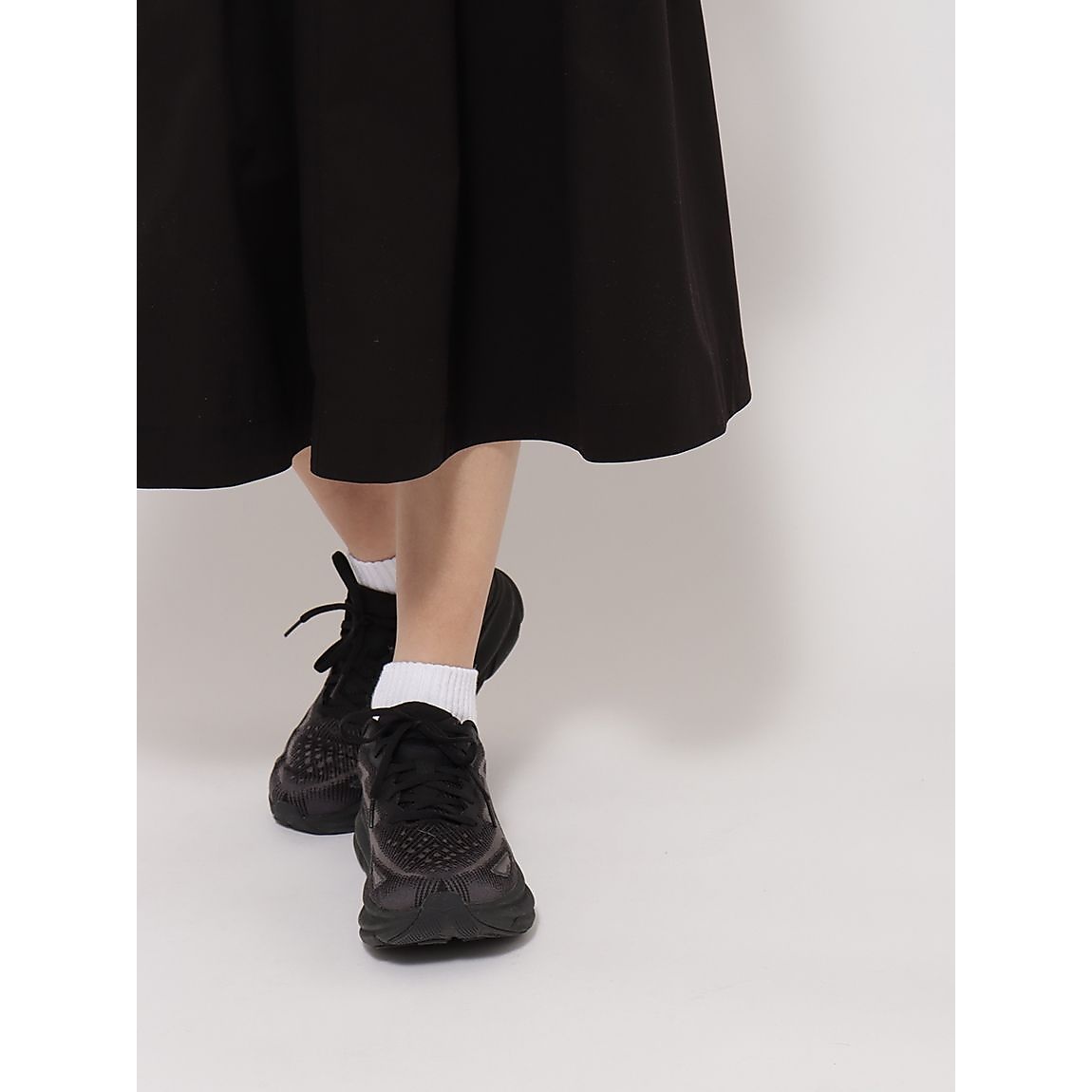 マイクロリップ ギャザーロングスカートLADIES