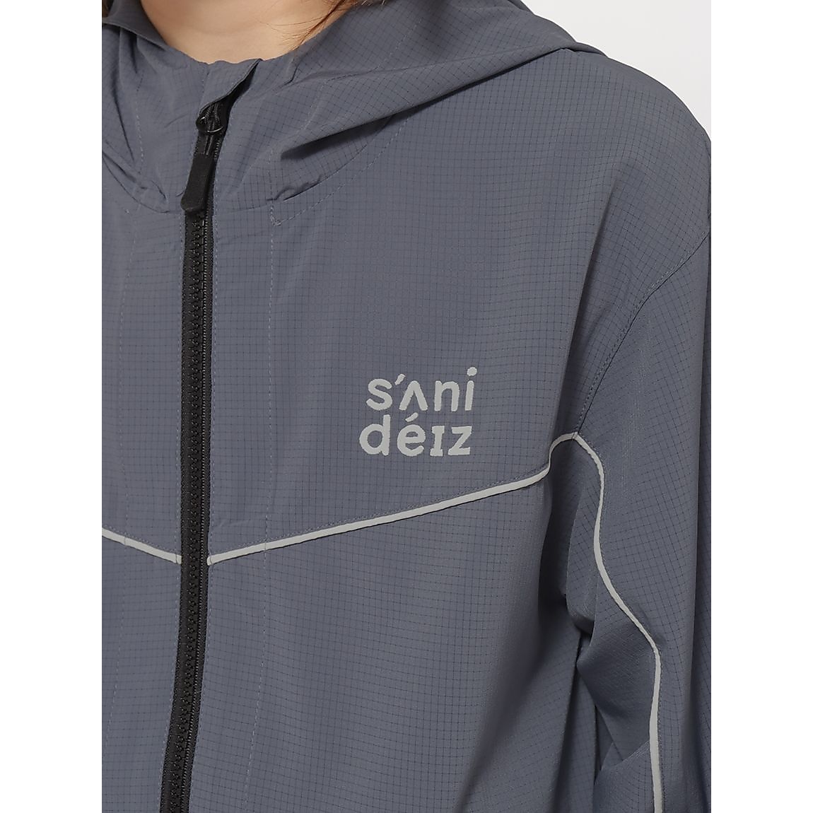 ソフトナイロンストレッチ フーディージャケット JUNIOR