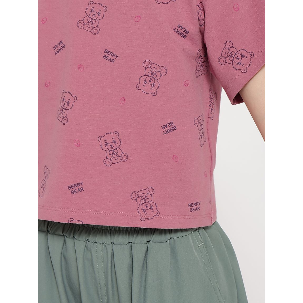 「Berry Bear」シリーズ クロップトTシャツ GIRLS