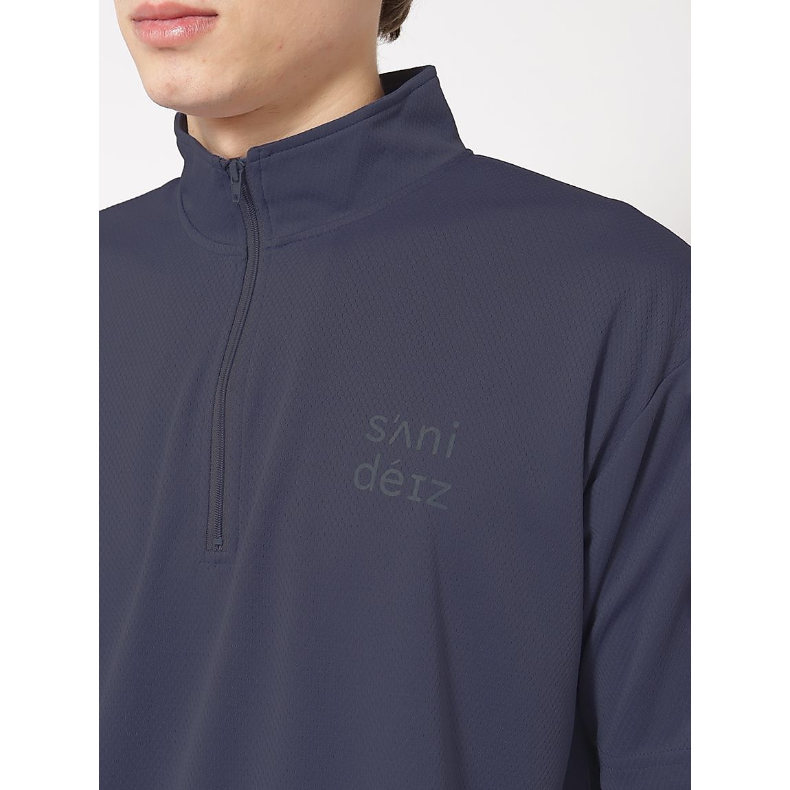 ハニカムメッシュスム-ス for GOLF ハーフジップ裾リブ＆長袖 MENS