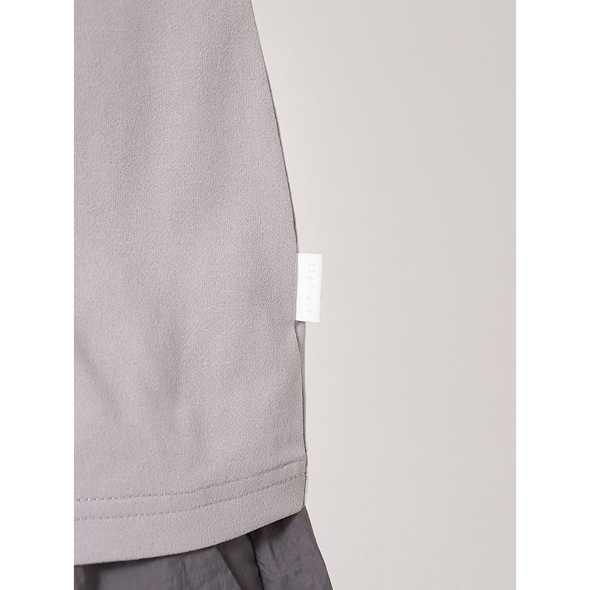 コットンタッチ天竺 ハーフジップTシャツ LADIES