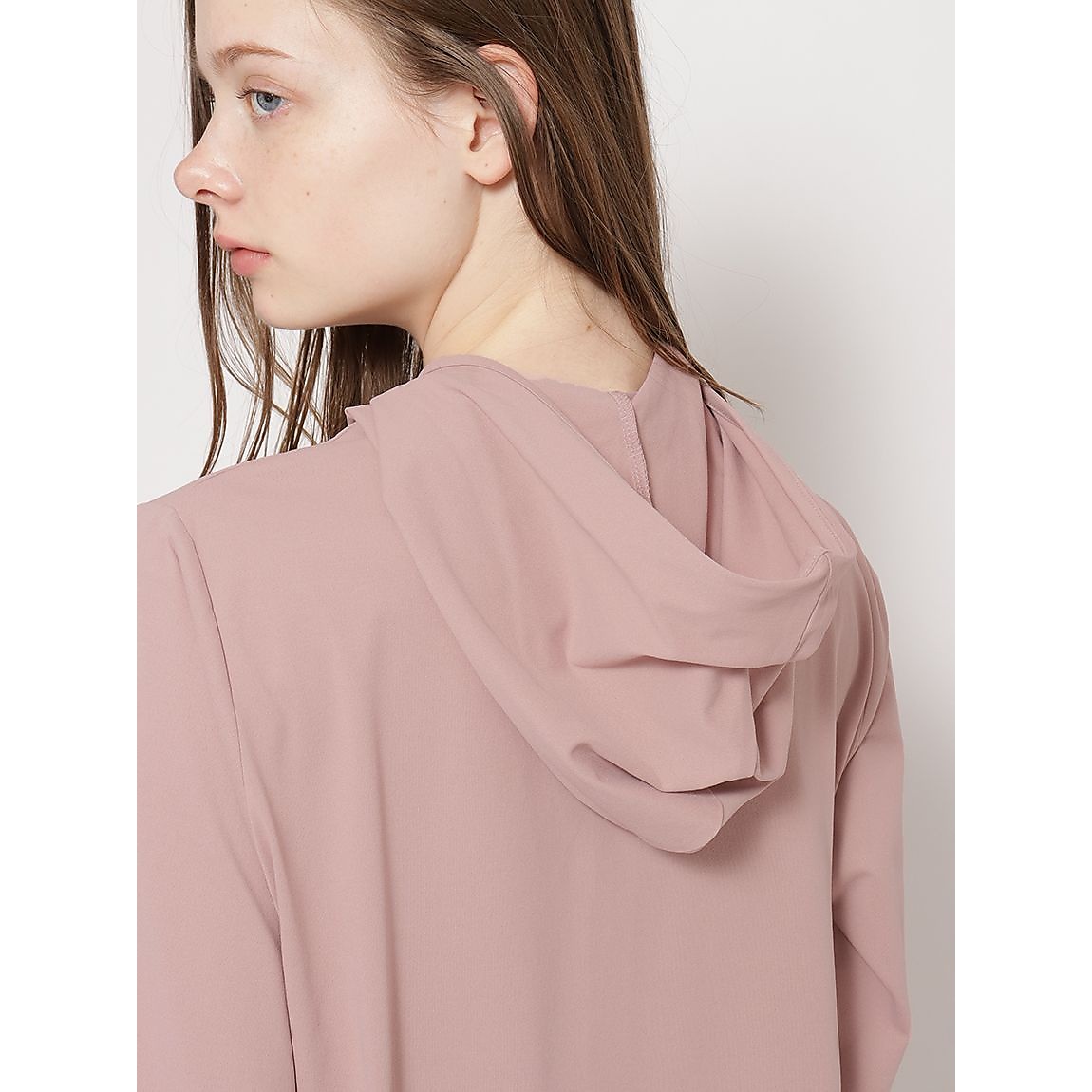 コットンタッチ天竺 ジップフーディ LADIES