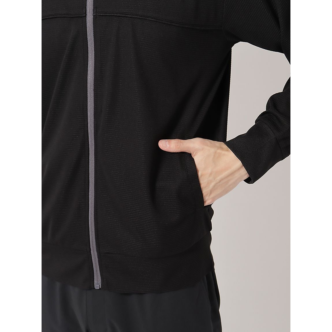 軽量ワッフルジャージ スタンドジップジャケットMENS