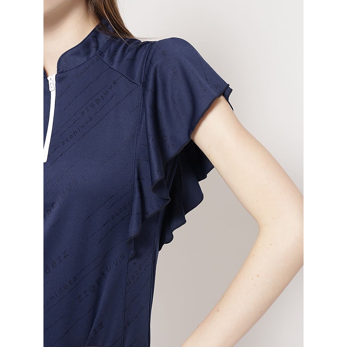 ポリエステルスムース for GOLF ロゴ JQフリルTシャツ LADIES