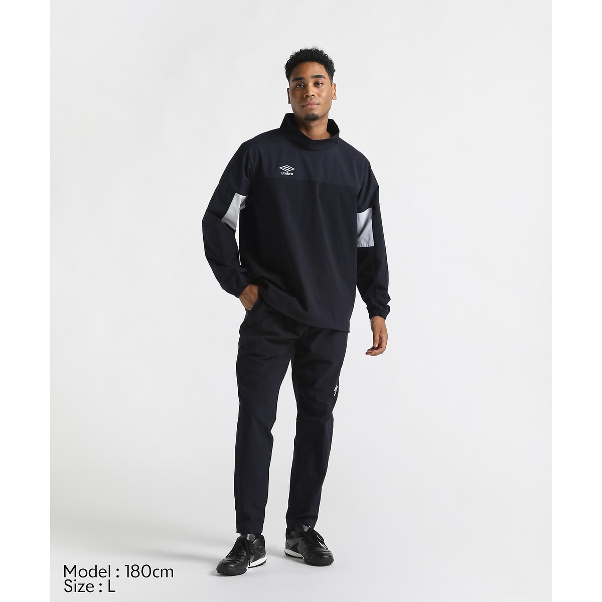 【THE THIRD by UMBRO】ラインドクロスパンツ