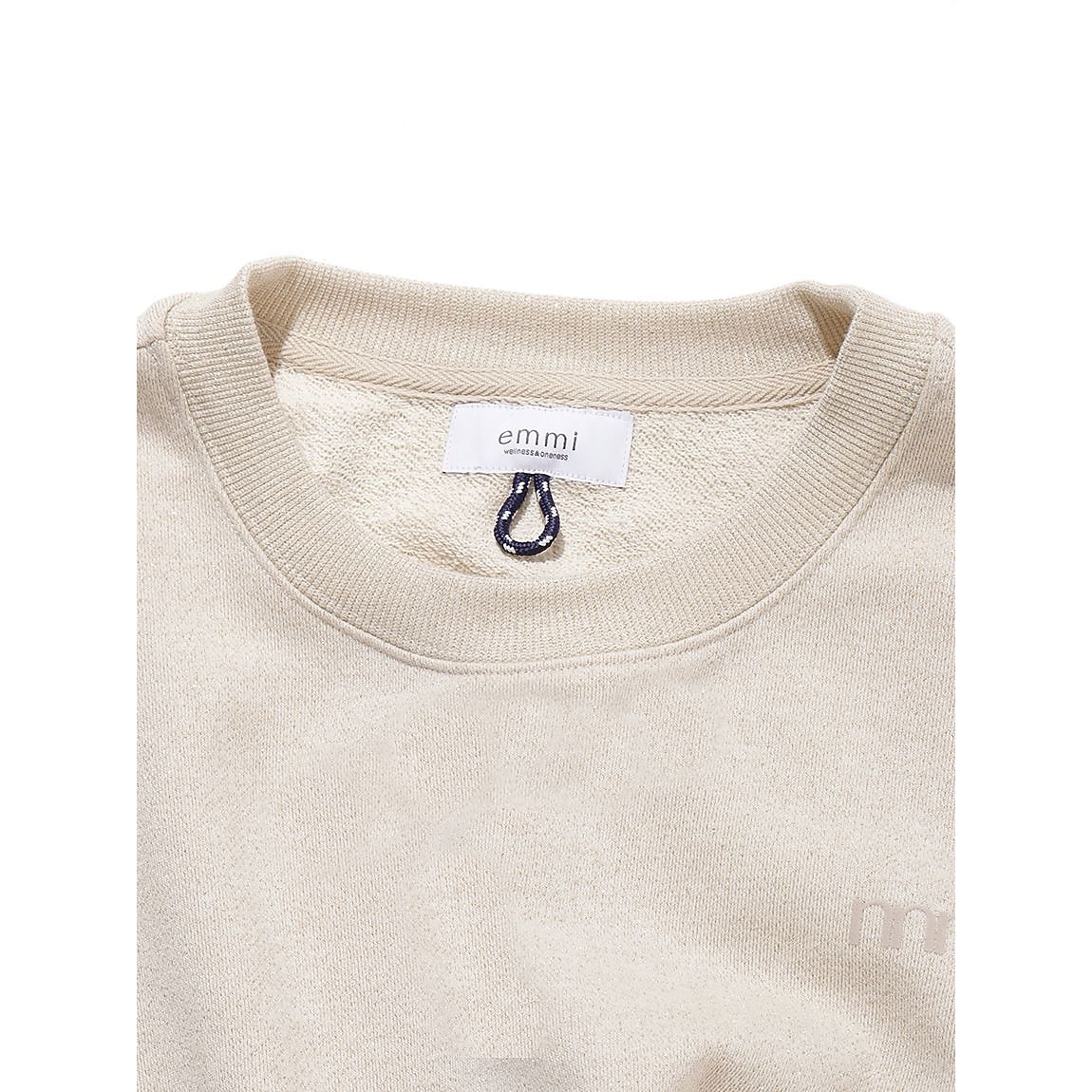 ラメ裏毛クロップドプルオーバー