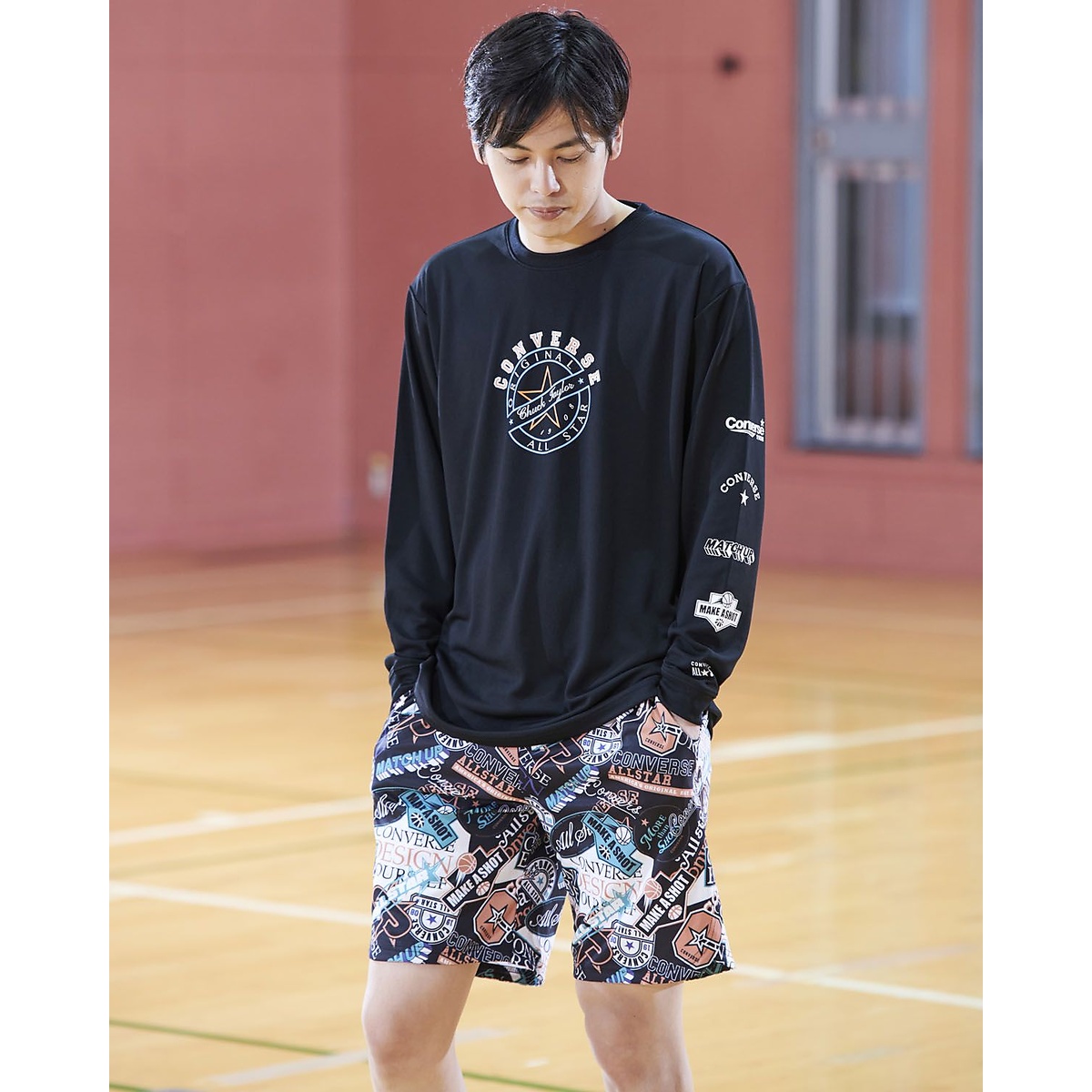プリントロングスリーブシャツ(PRINT  LONG SLEEVE SHIRT)