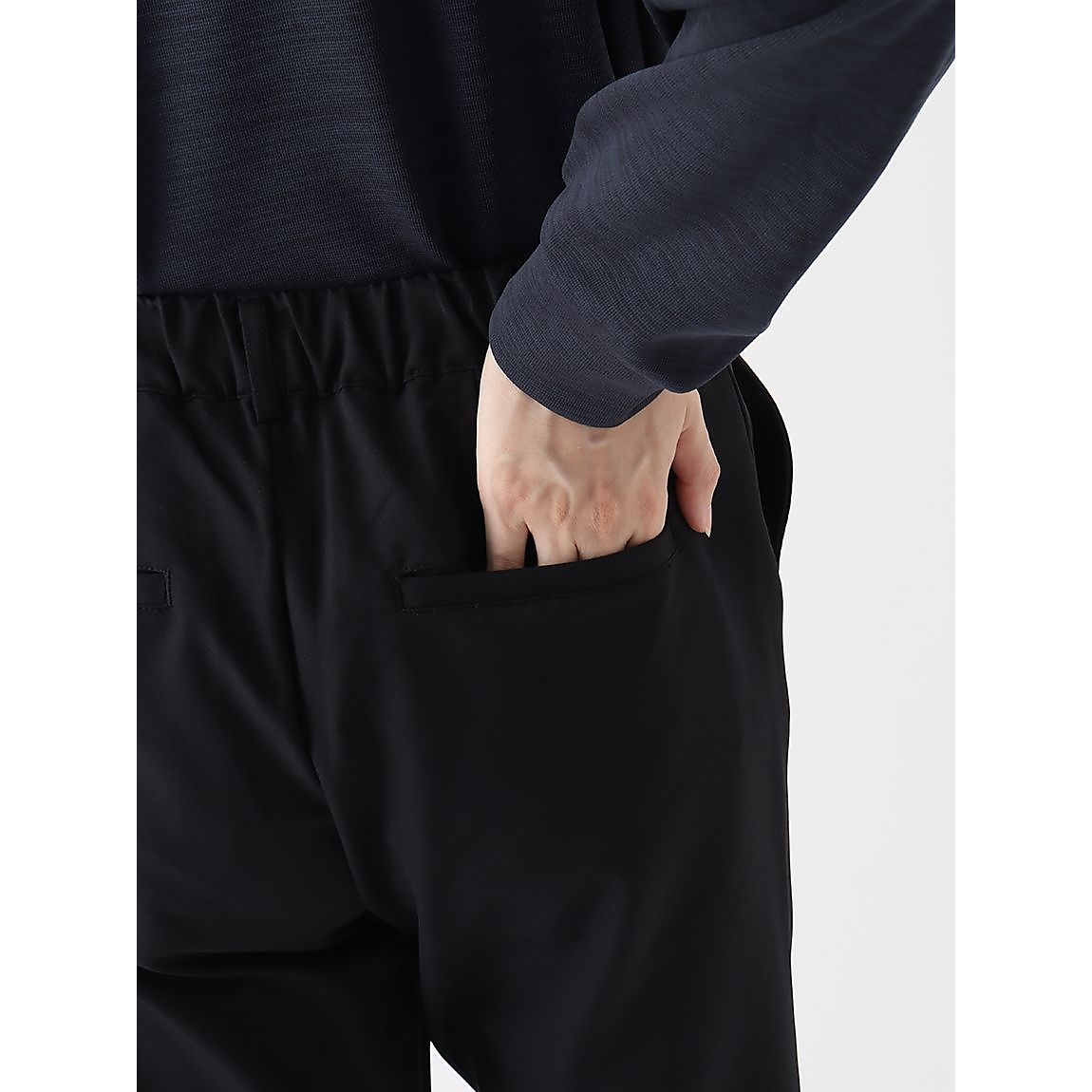 エアスタイリッシュパンツ ヒートナビ 前開きストレート