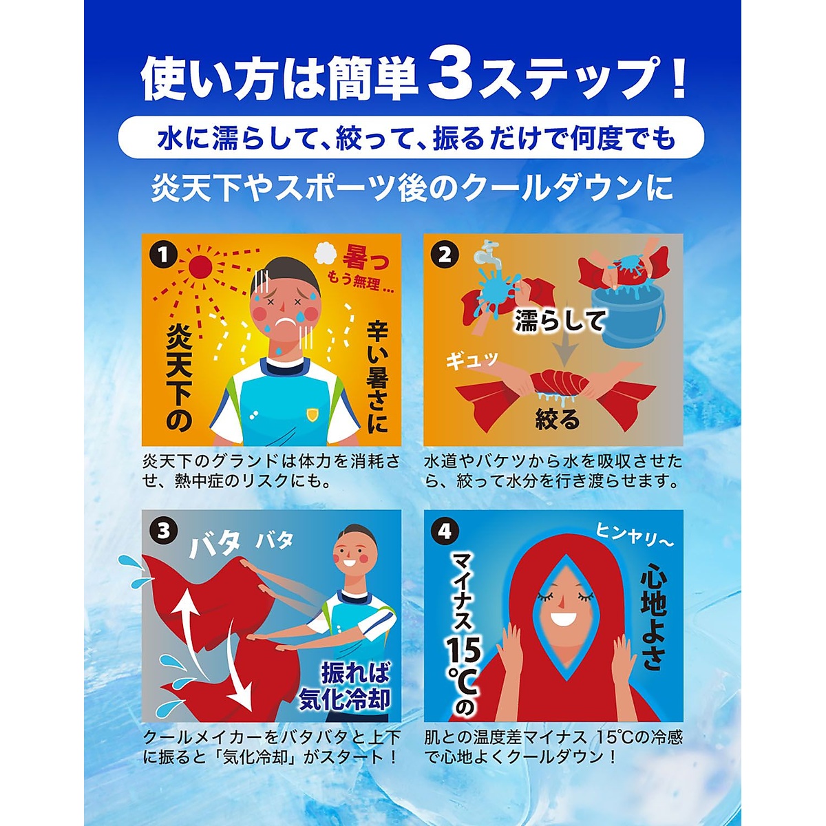 クールメイカー 冷却タオルポンチョ(COOL MAKER)