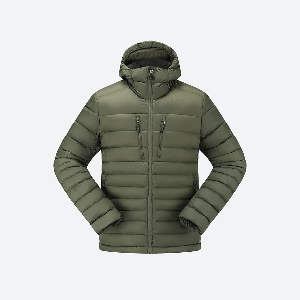 FORCLAZメンズダウンジャケット フード付きTREK500 KAK