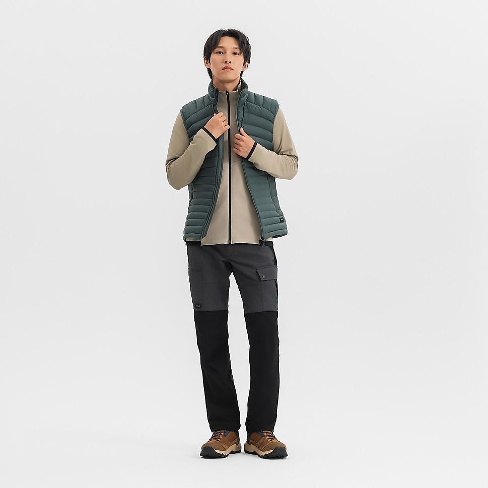 FORCLAZメンズダウンベストMT100 GRN