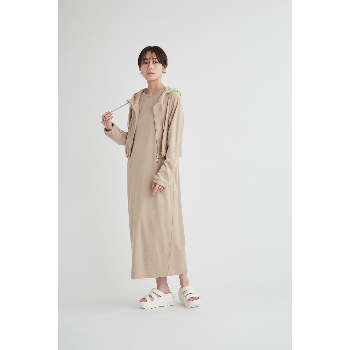 PlaXパイルコクーンワンピース