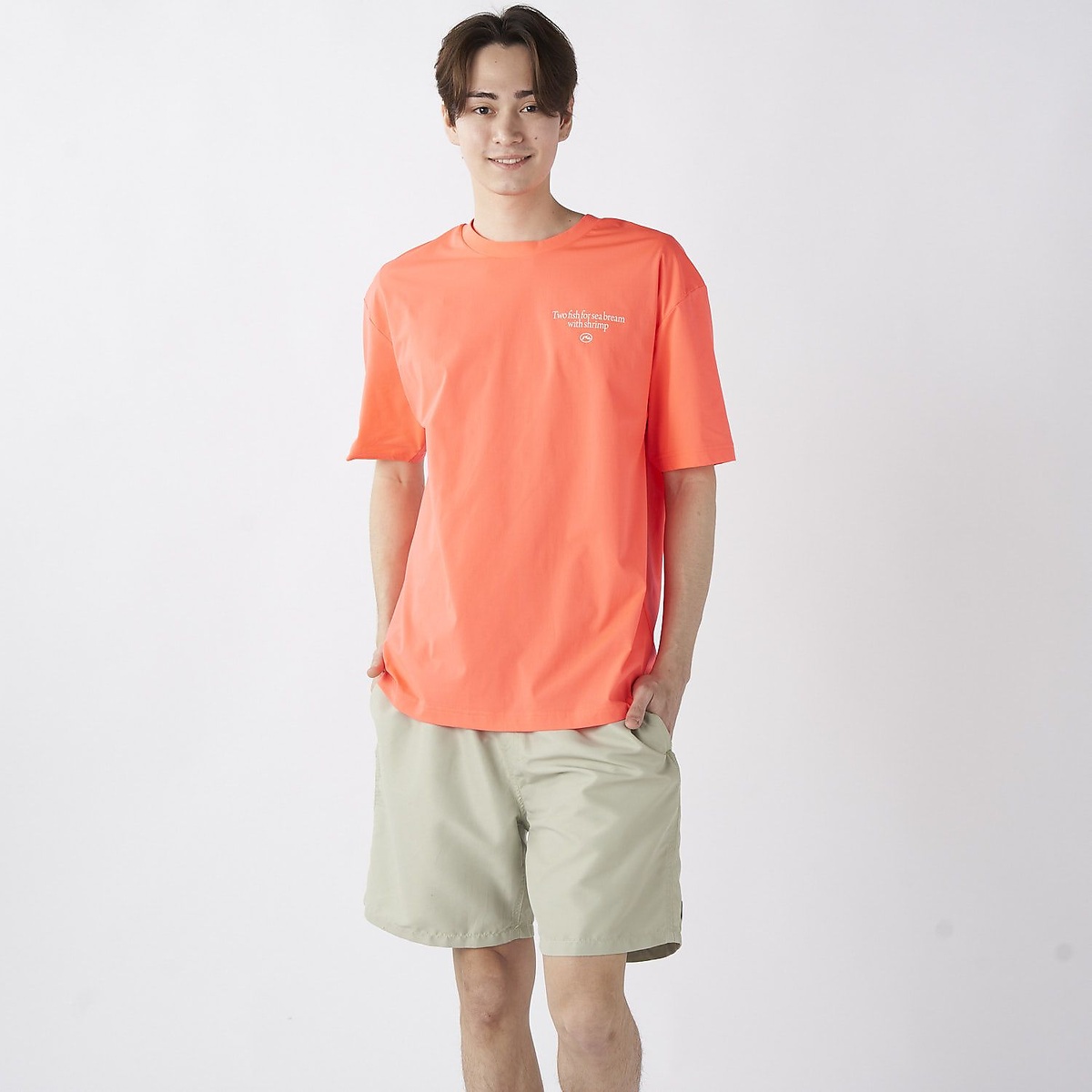 メンズRUSTYハンソデUVTシャツ