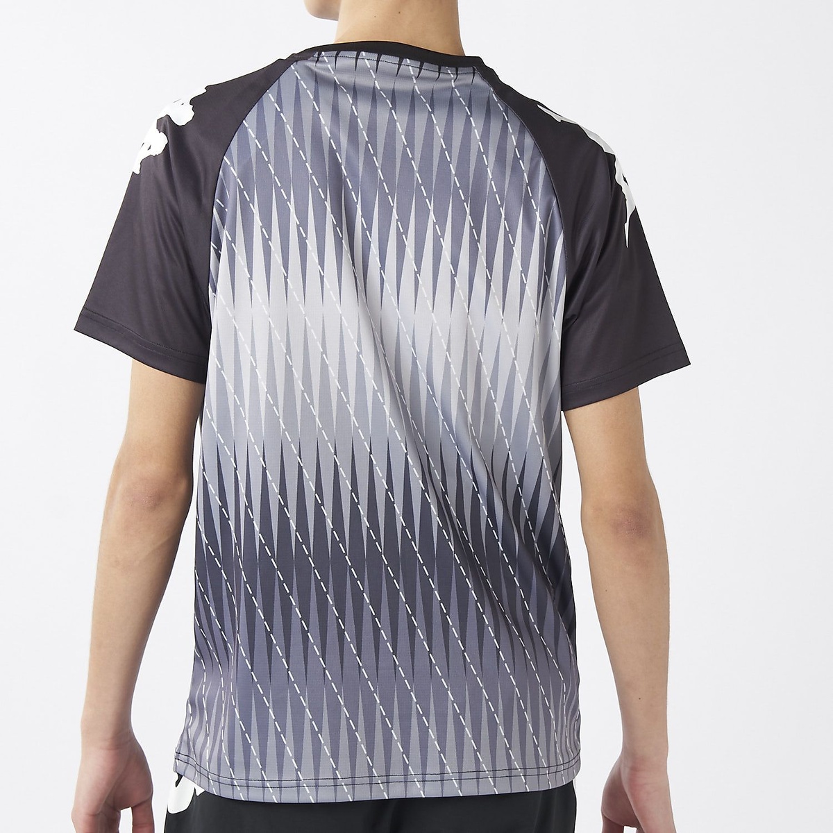Kappa Jr 半袖シャドー柄シャツ