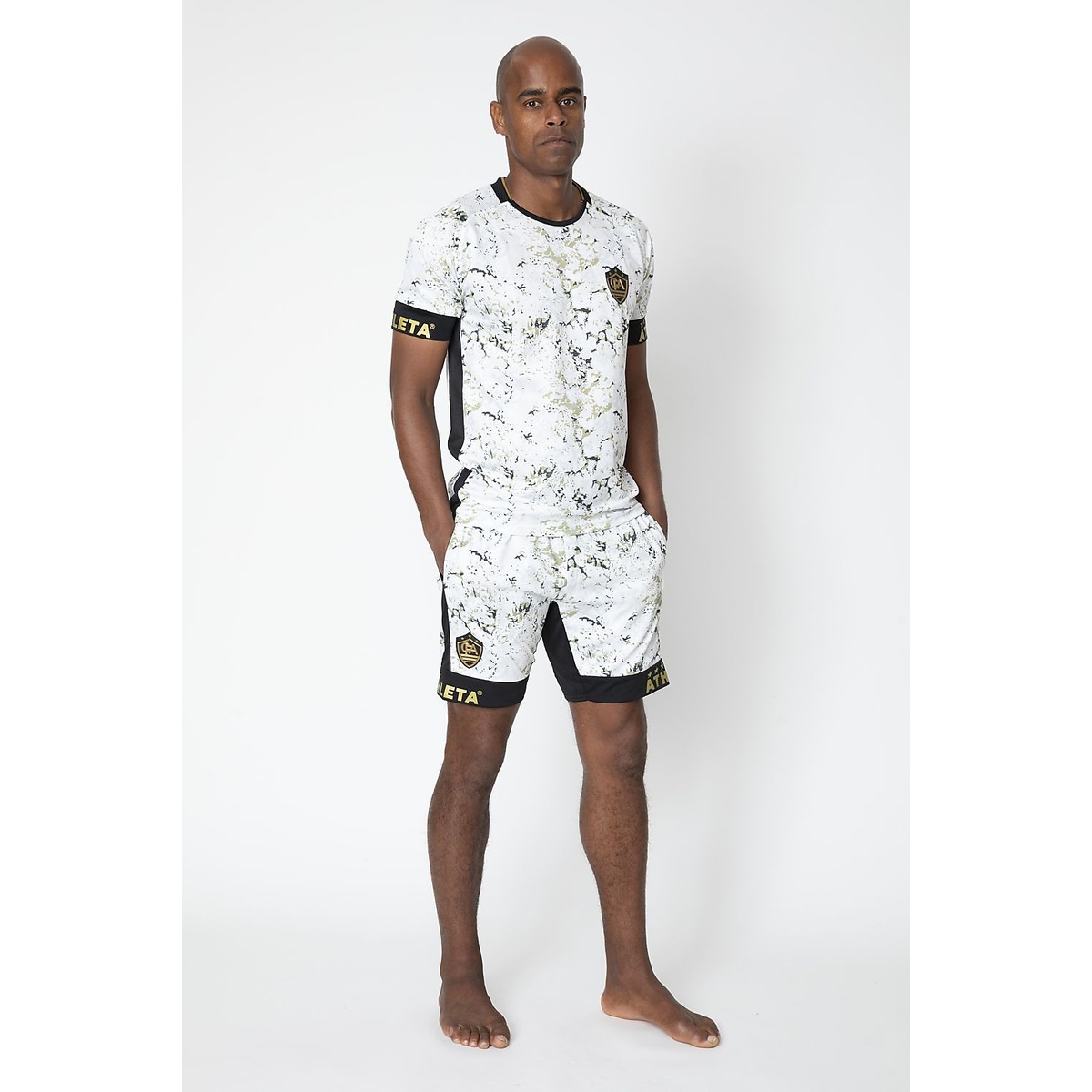 FCA グラフィックプラクティスシャツWHT MIX