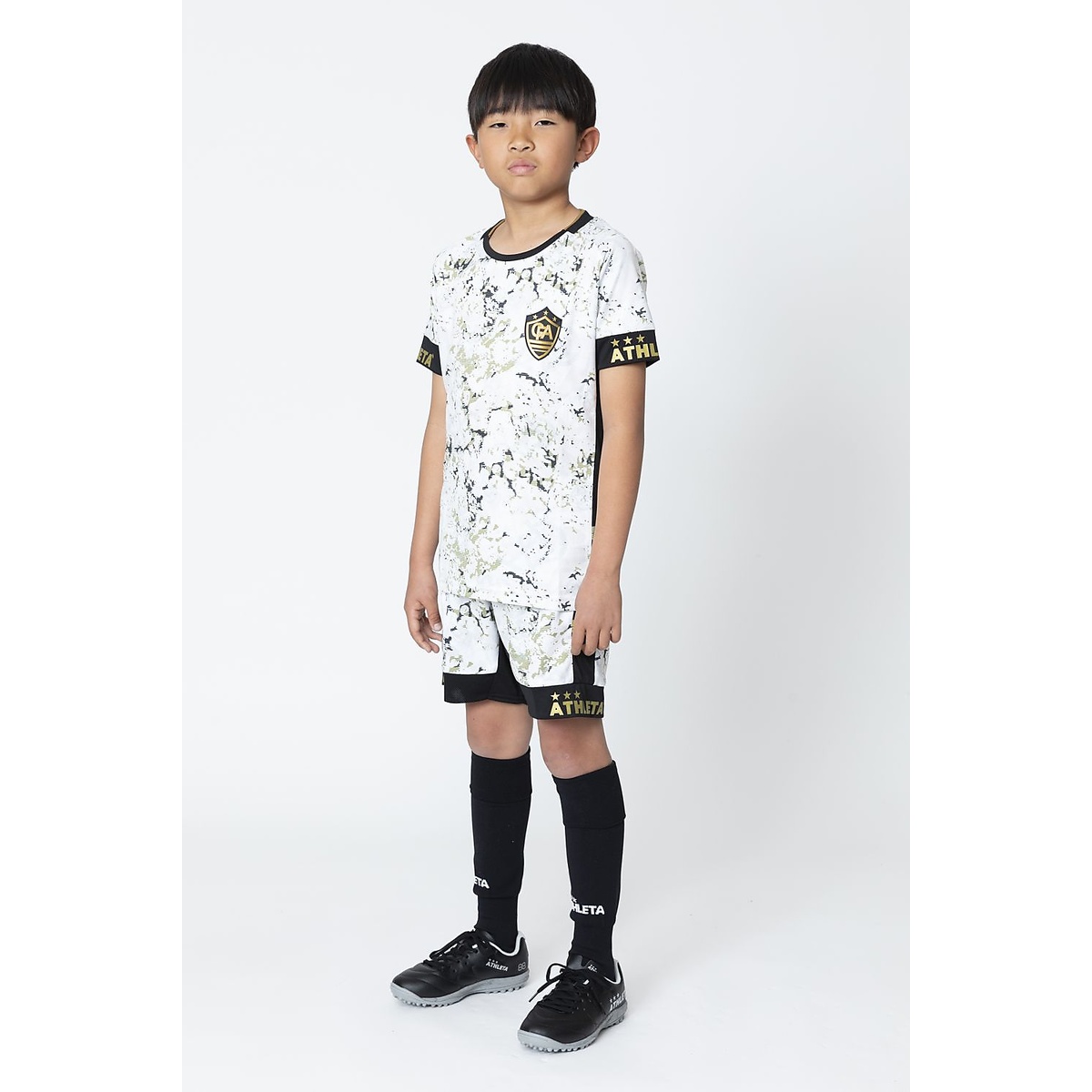 FCA グラフィックプラクティスシャツ　JrWHT MIX