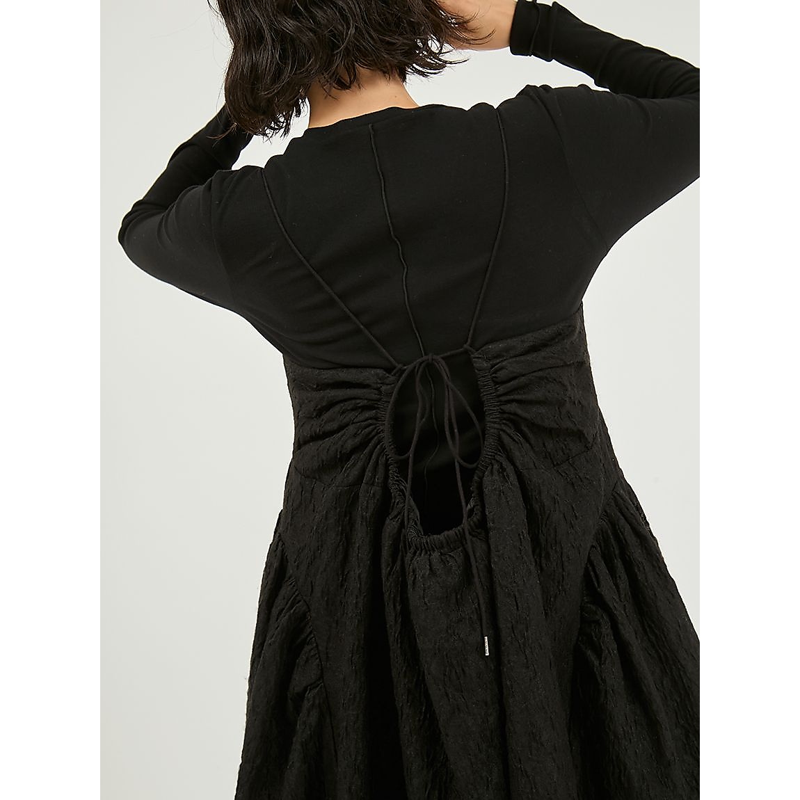 カットセットフラワージャガードワンピース