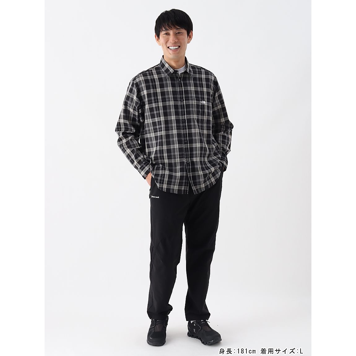 L/S FD CHECK SHIRT (ロングスリーブフラッシュドライチェックシャツ)
