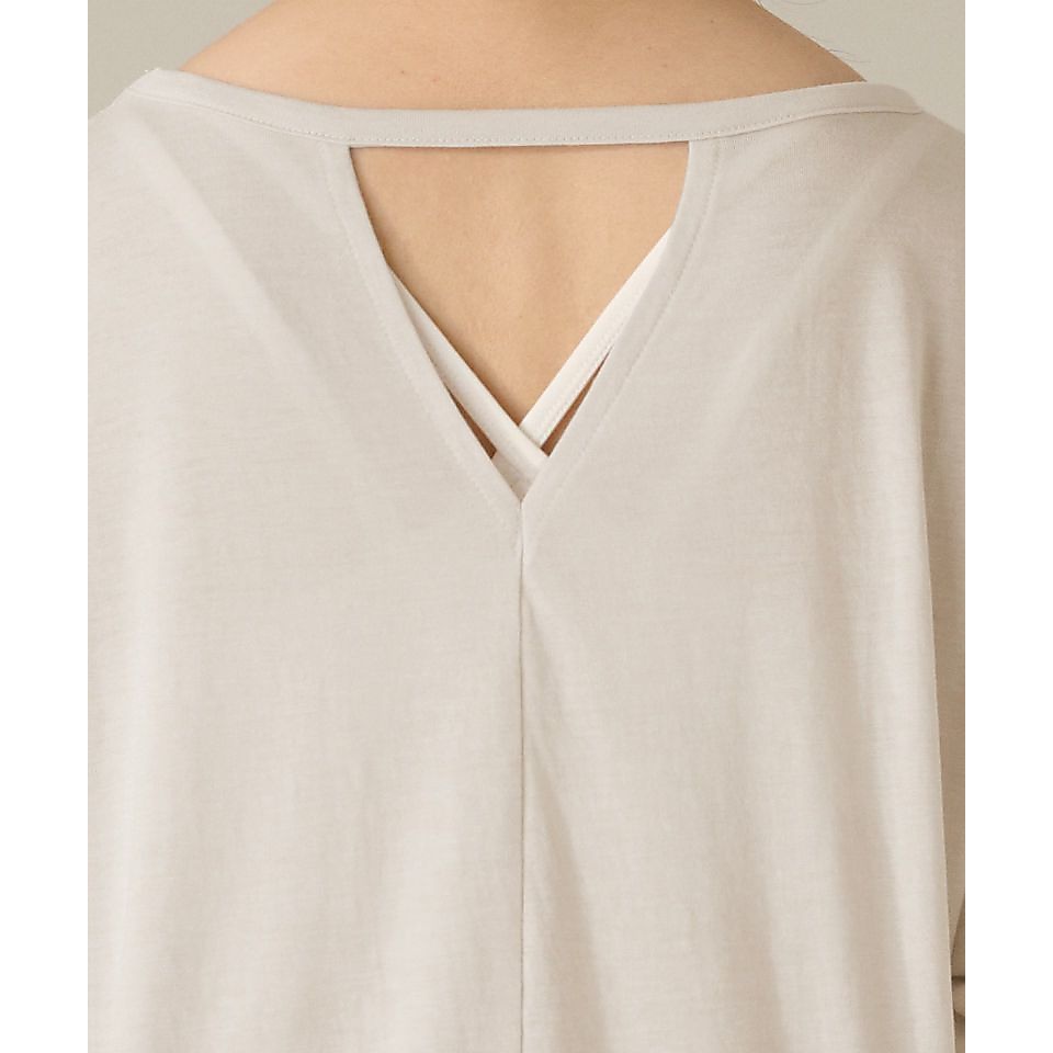 Real Stone ハーフスリーブトップ  SAND