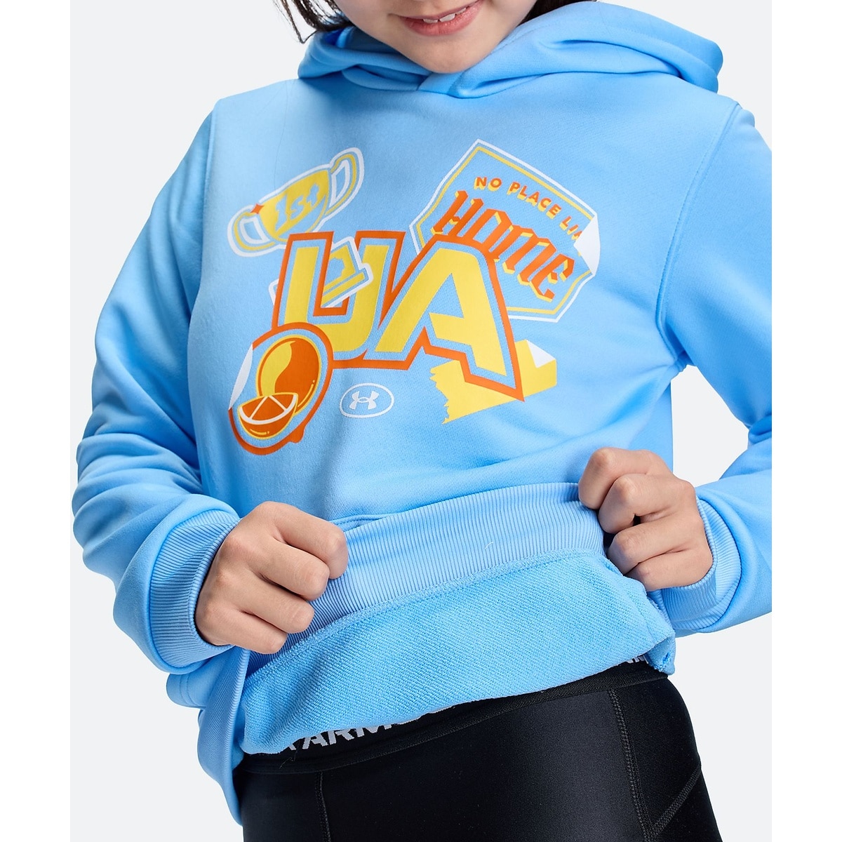 UA RIVAL LIGHTWEIGHT TERRY GRAPHIC HOODIE