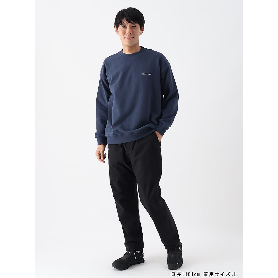 SP LOGO SWEAT PULLOVER L NAVY