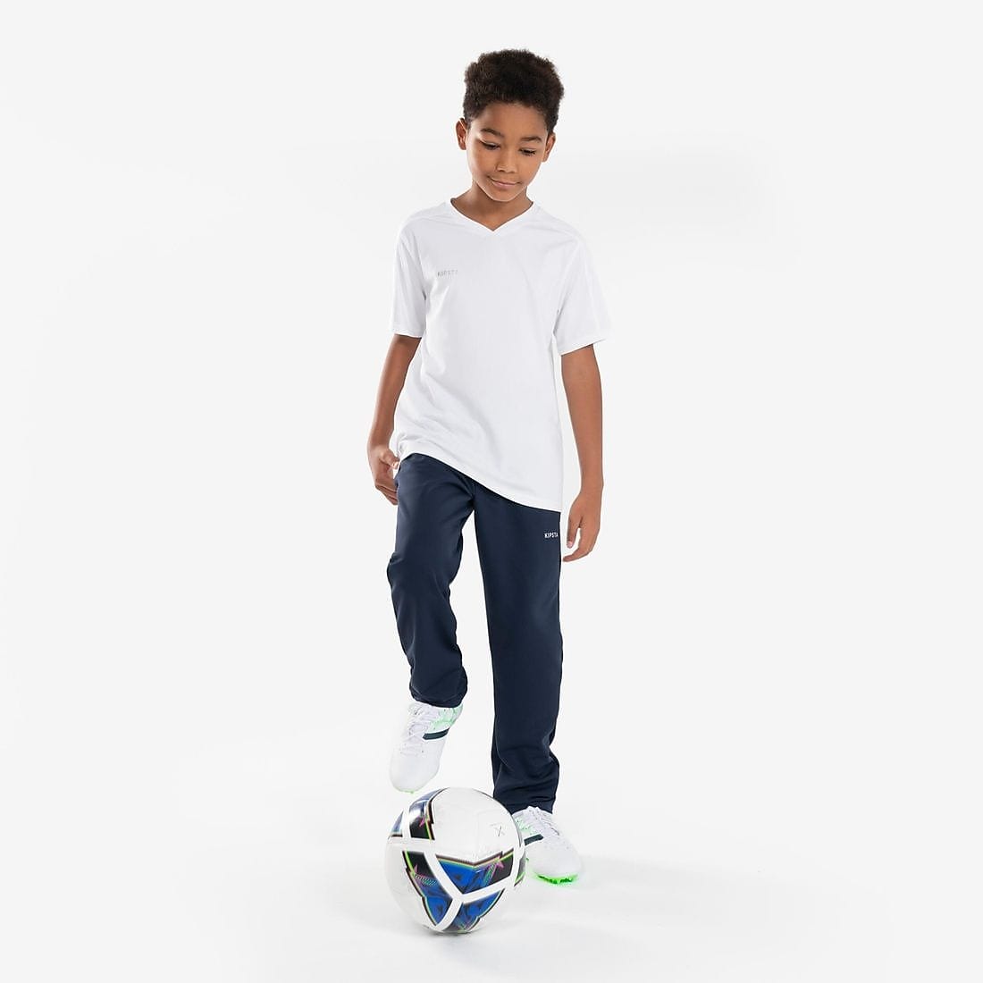 キッズ サッカー用半袖Tシャツ ESSENTIAL WHT