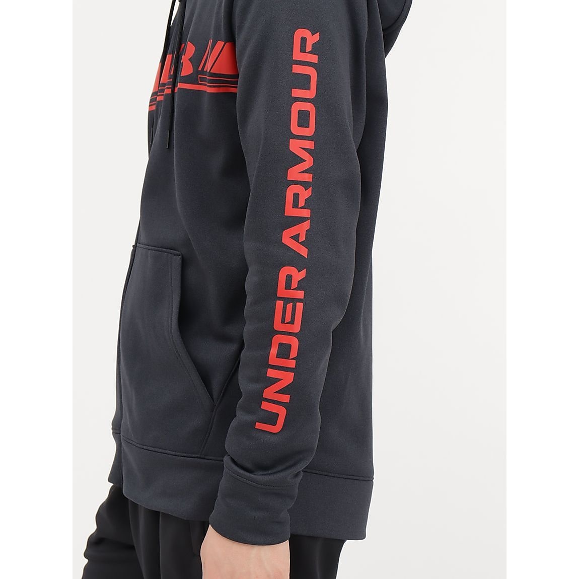 UA ARMOUR FLEECE BAR LOGO FULL ZIP