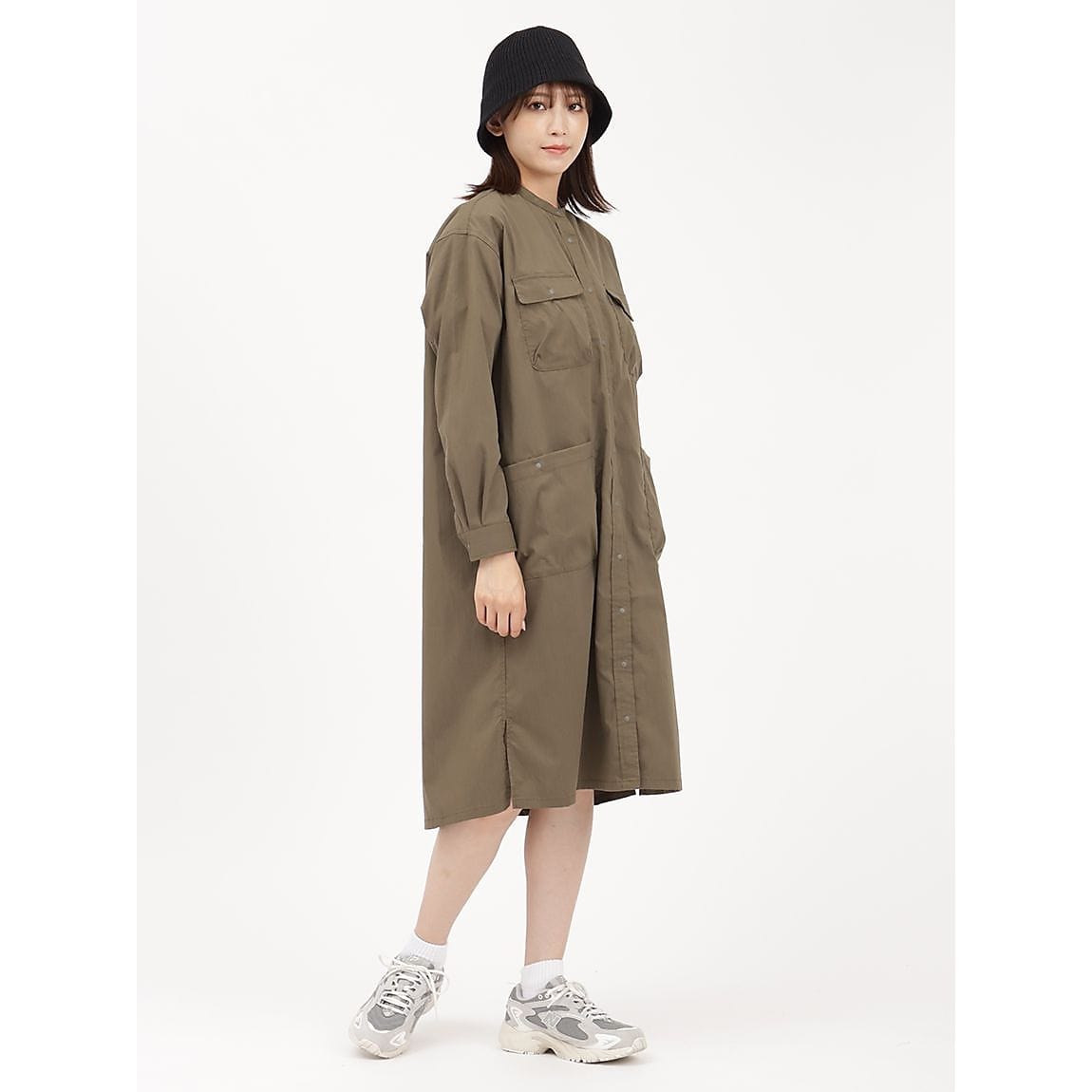 NANGAナンガ - TAKIBI RIPSTOP CAMP SHIRT DRESS (タキビリップス
