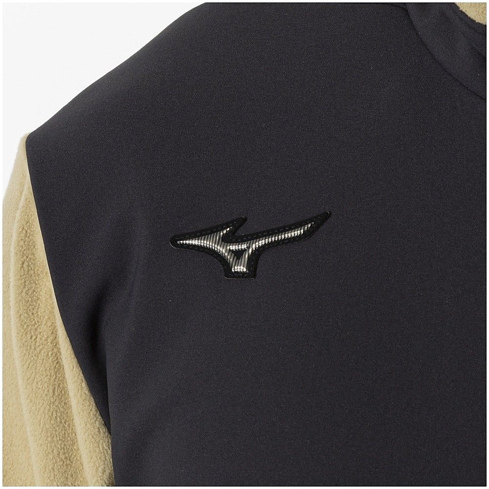 ハイブリッドフリースハーフジップ