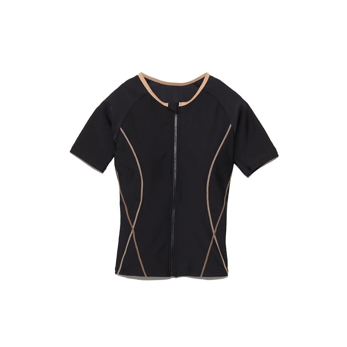 スイムウェア LADIES フルジップ半袖トップス