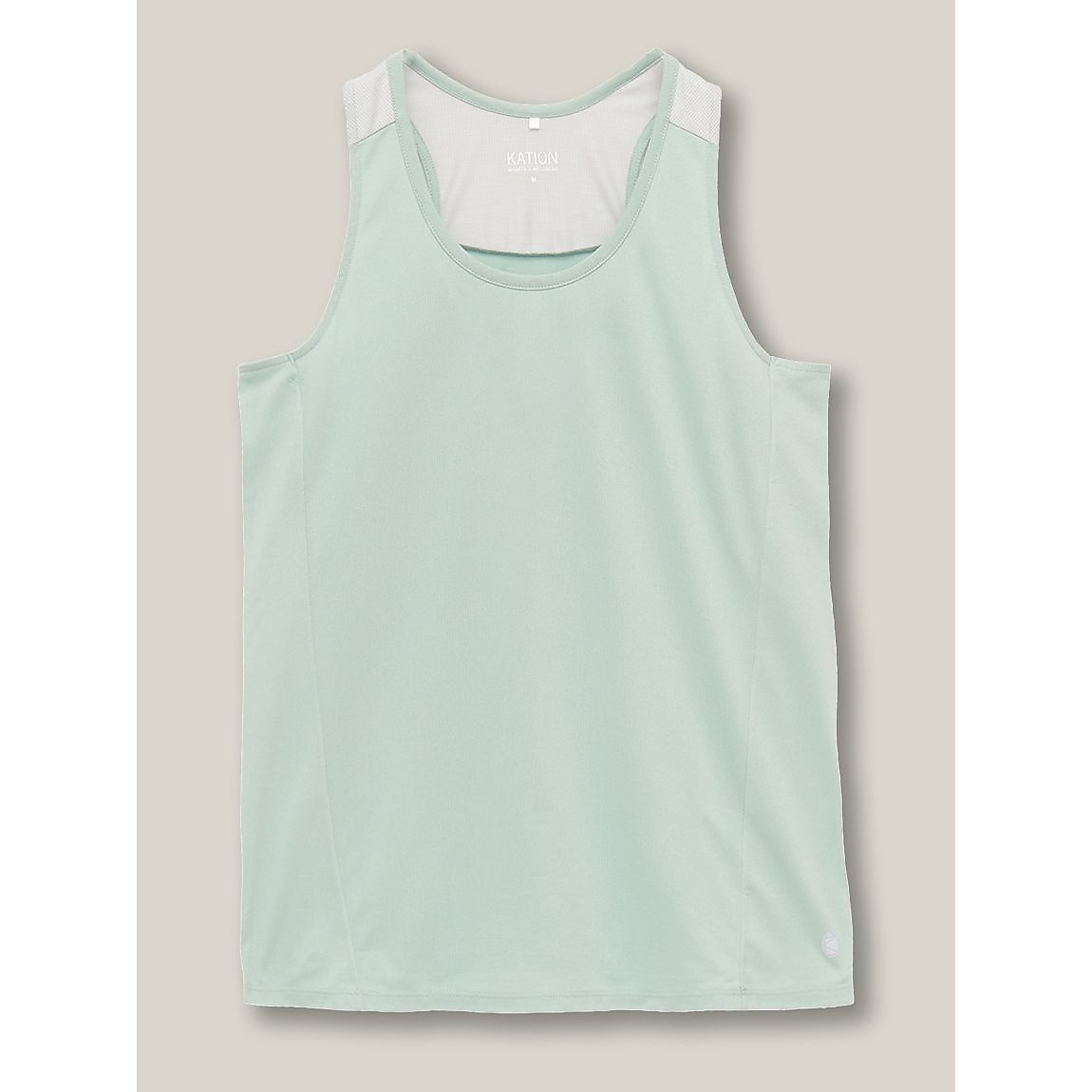 RUNスムースドビー クルーネックタンクトップ LADIES