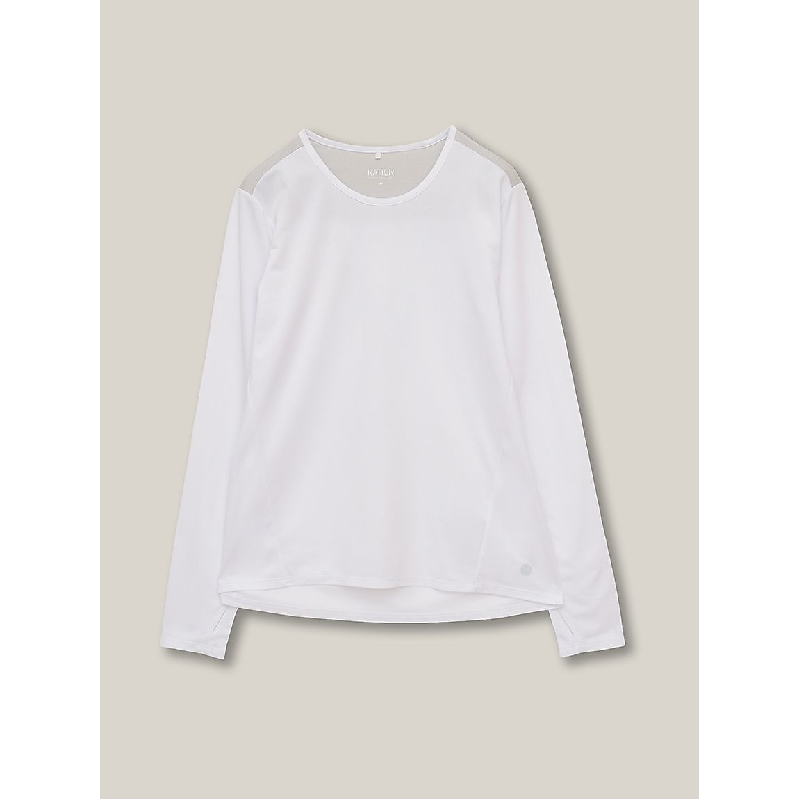 RUNスムースドビー クルーネックロングスリーブTシャツ LADIES