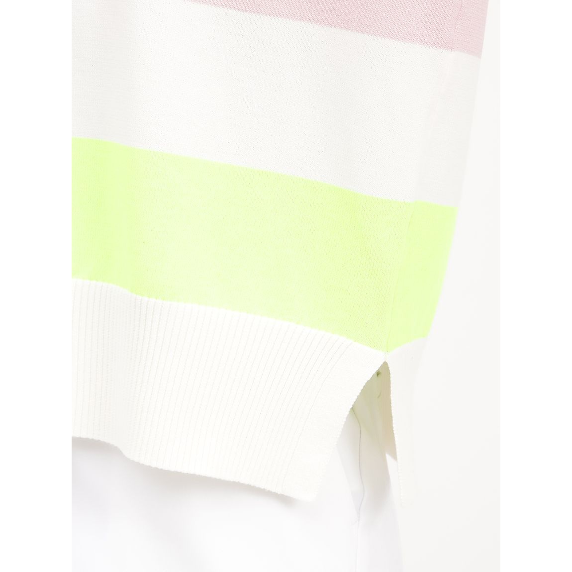 トミー ヒルフィガー ゴルフ レディース ラガーストライプクルーネックニット