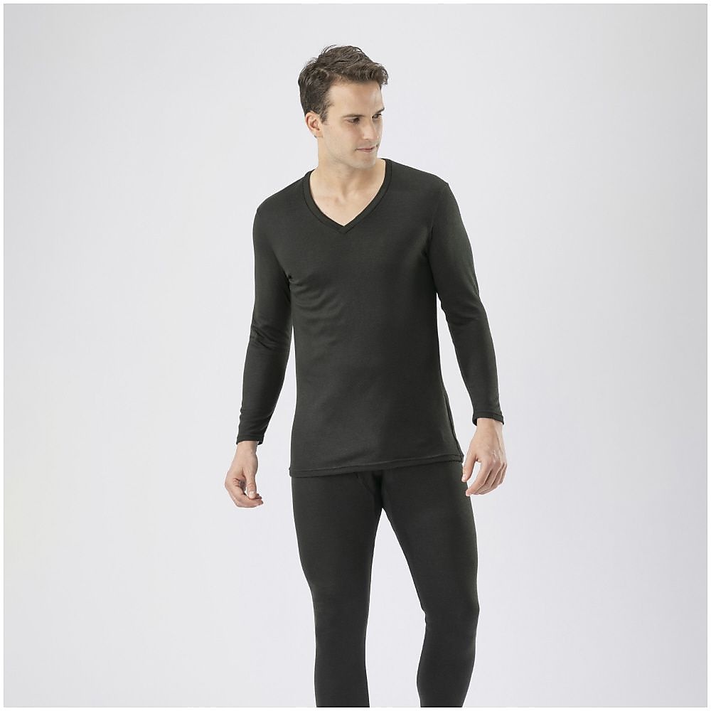 ブレスサーモアンダー　中厚デイリーVネック