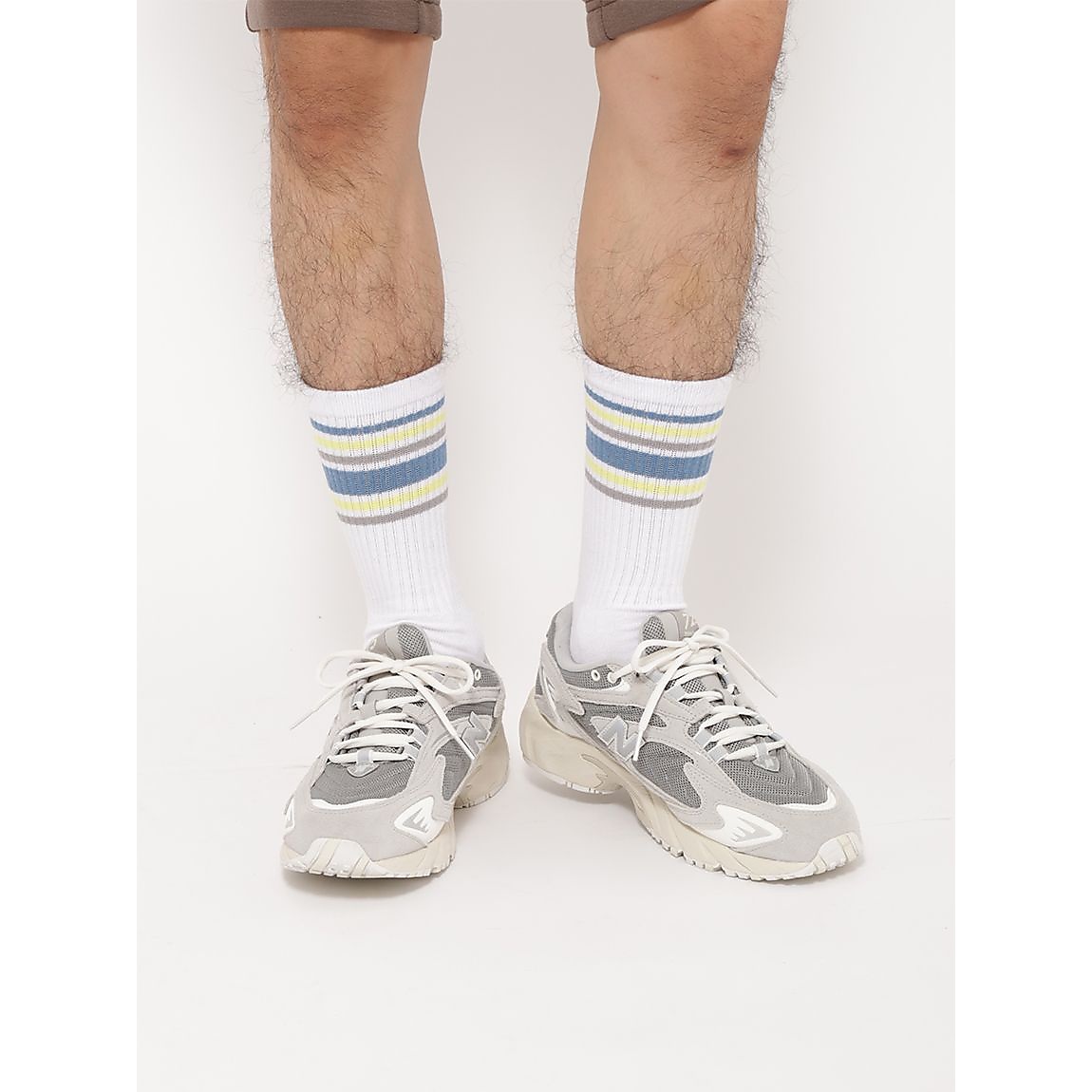 ２足組パイル編 マルチラインソックス：ミドル