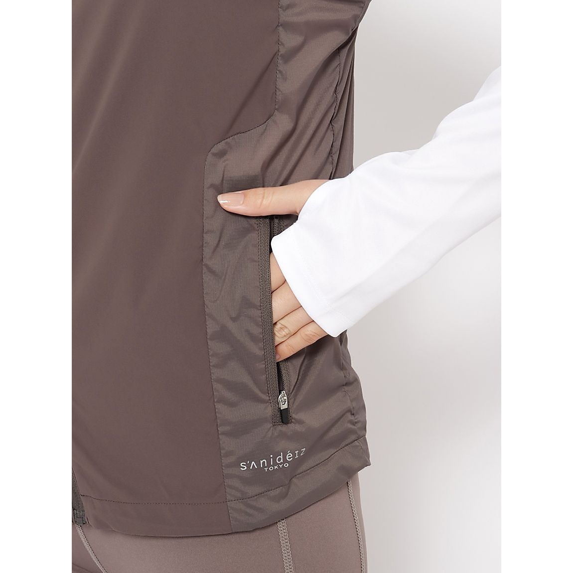 for RUN 撥水ストレッチ フーディベスト LADIES