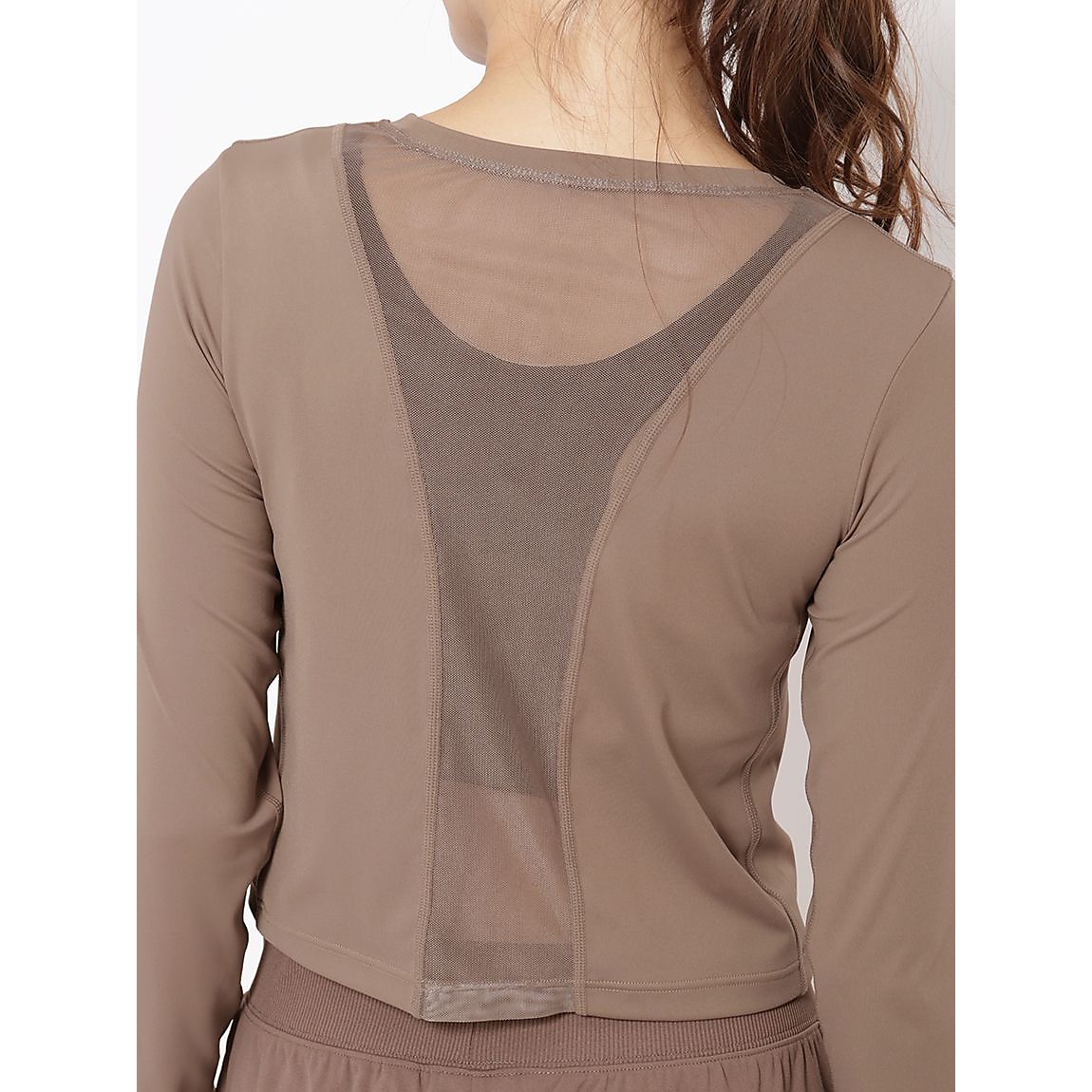 FOR FITNESS NYジャージ メッシュ長袖Tシャツ LADIES