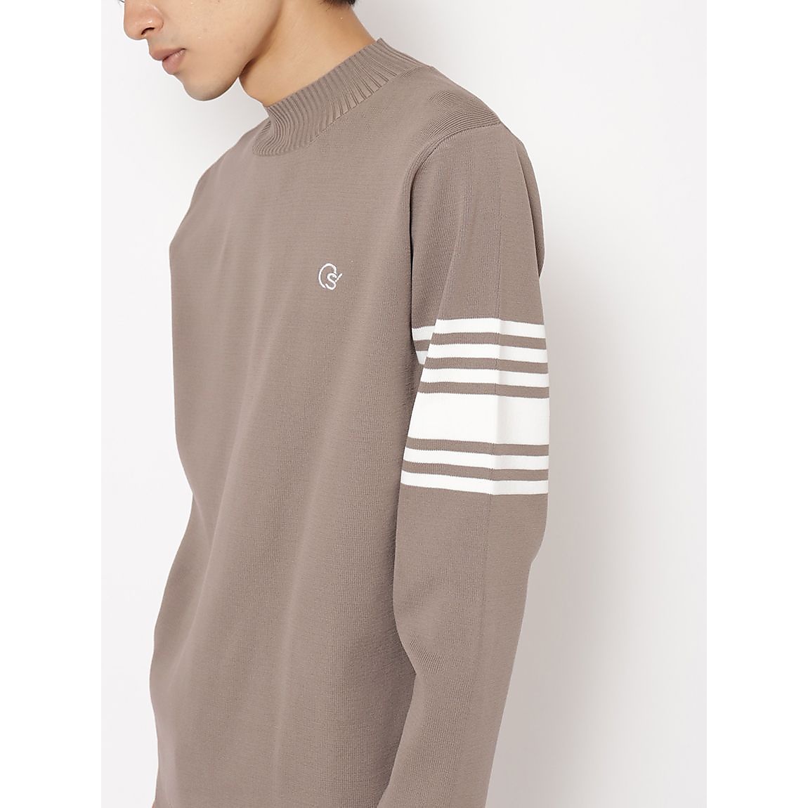 アクティブニットシリーズ ラインモックネック MENS