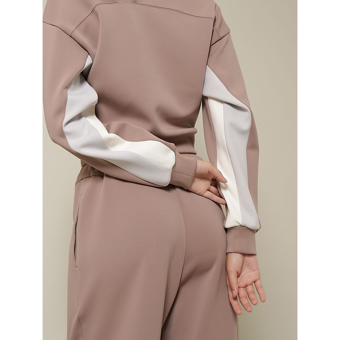 アクアスーティングクロップドハーフジッププルオーバー