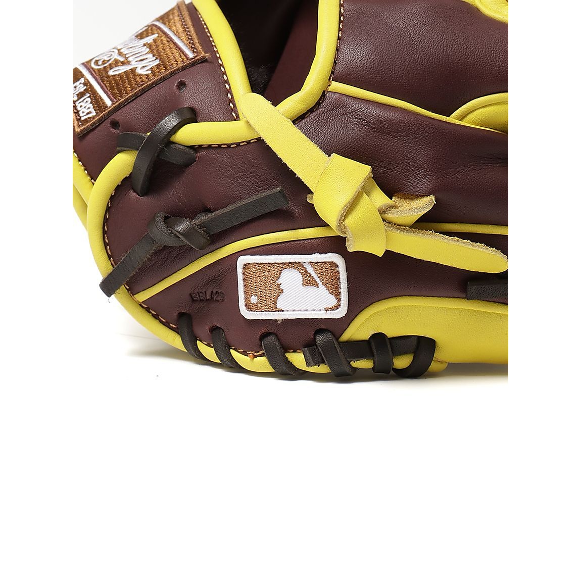 軟式 HOH MLB COLOR SYNC(エイチオーエイチエムエルビーカラーシンク)N54G-チョコ/イエロー