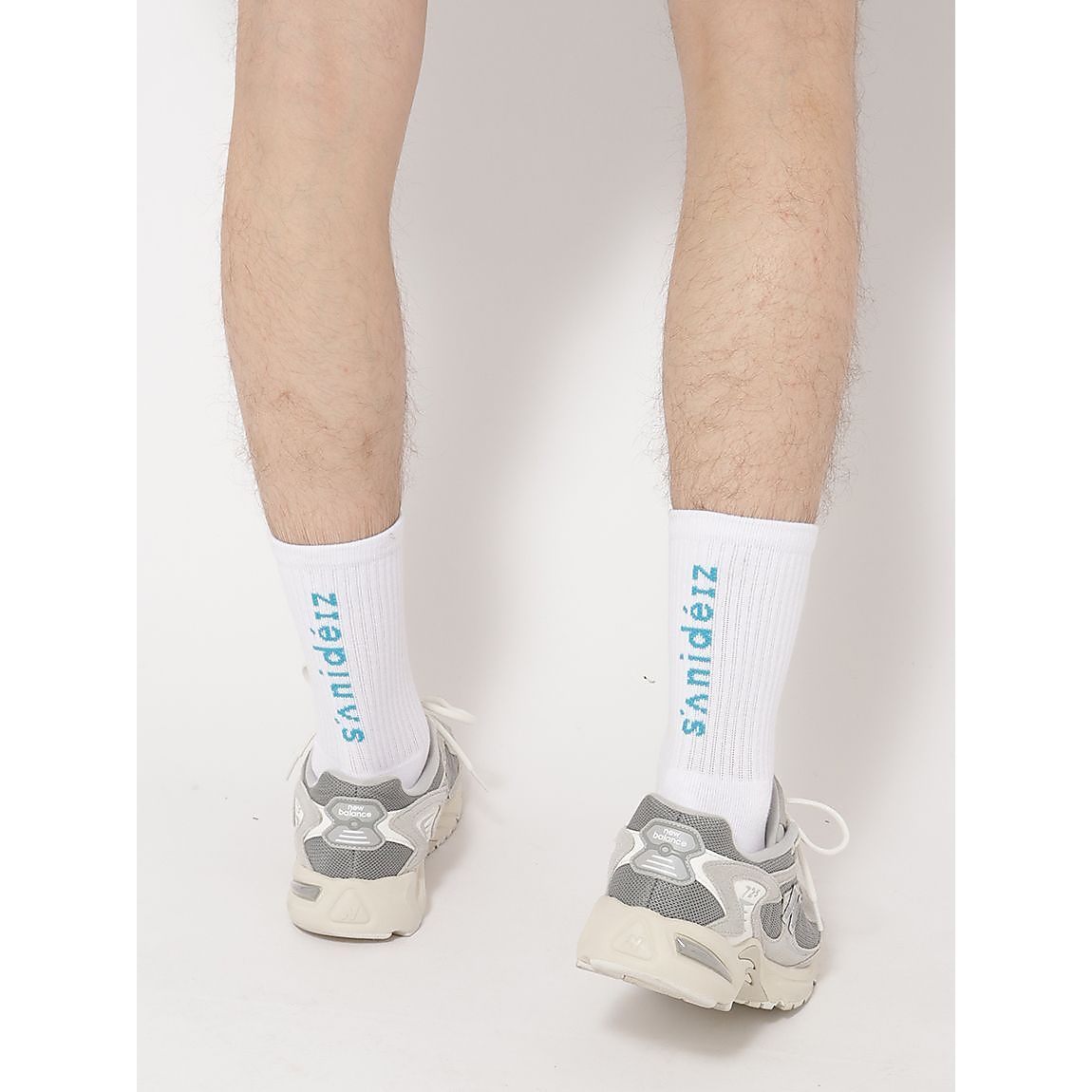 2足組パイル編 バックロゴソックス:ミドル