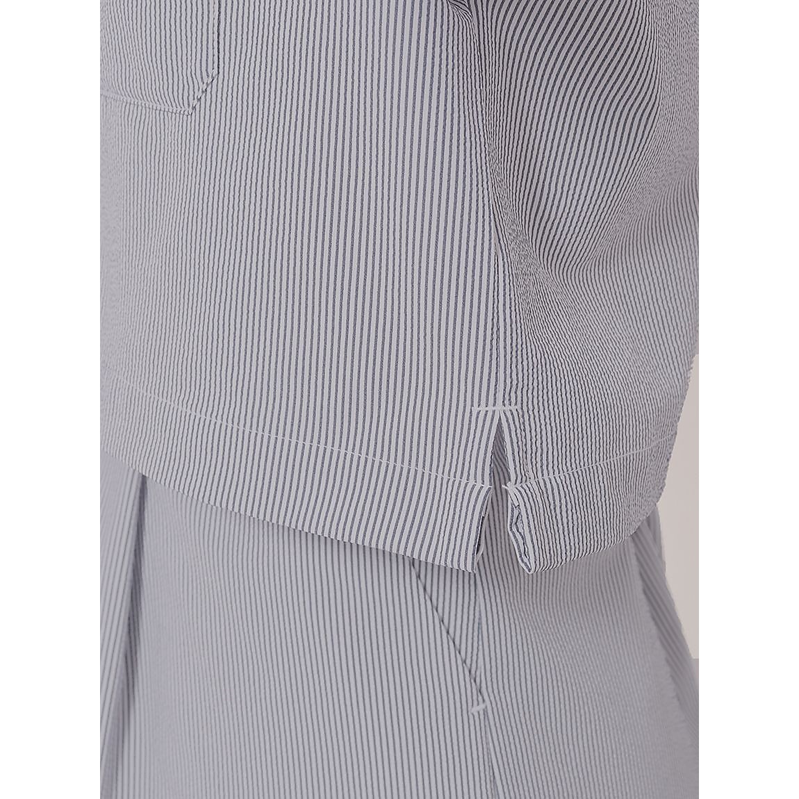 ミニサッカーストライプ クロップトシャツ LADIES