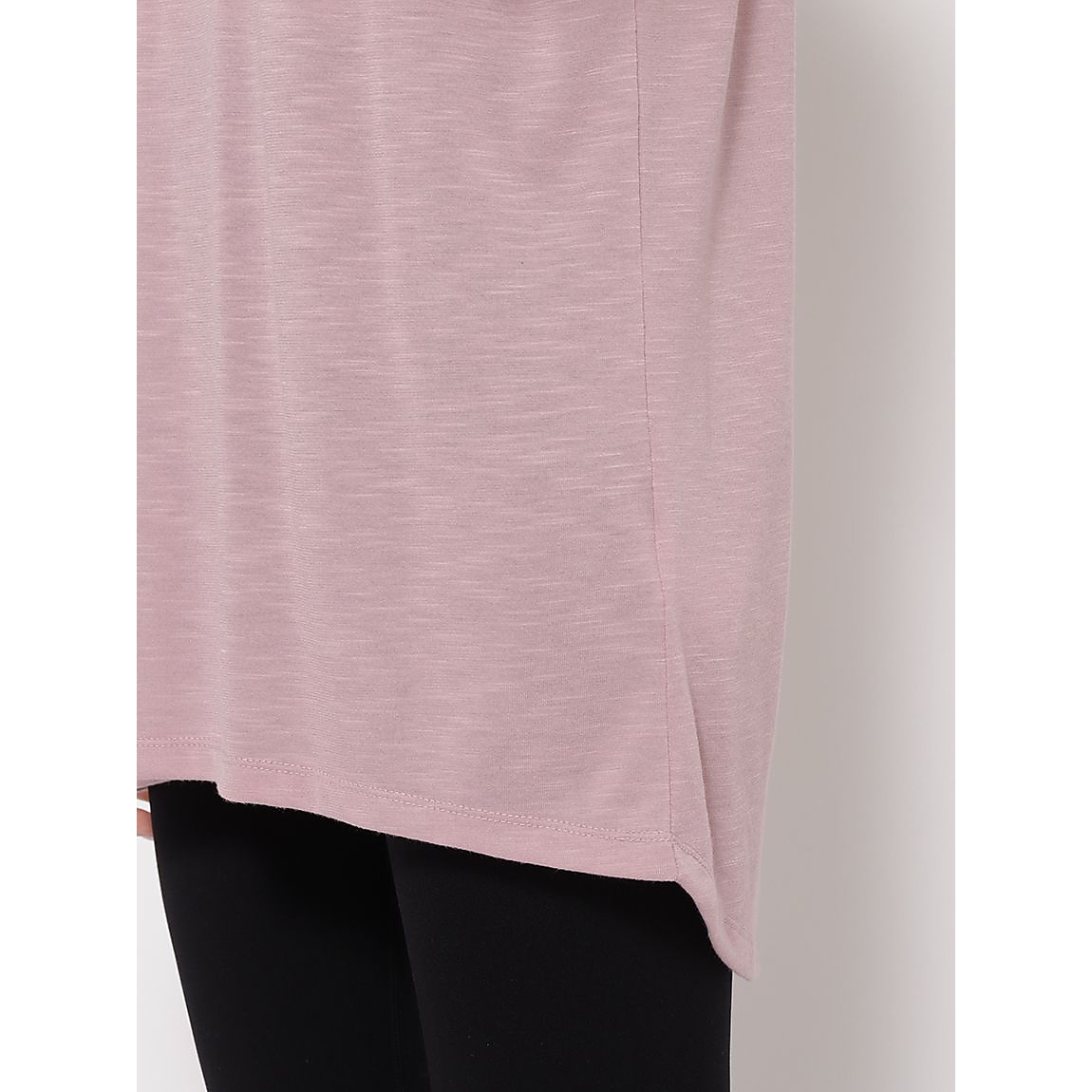 スラブ天竺 ドルマンチュニックTシャツLADIES