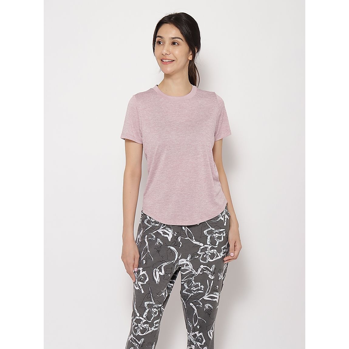 カチオン杢天竺 レギュラー半袖Tシャツ LADIES