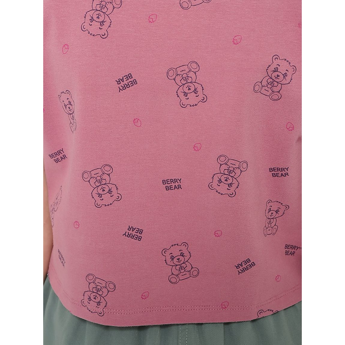 「Berry Bear」シリーズ クロップトTシャツ GIRLS